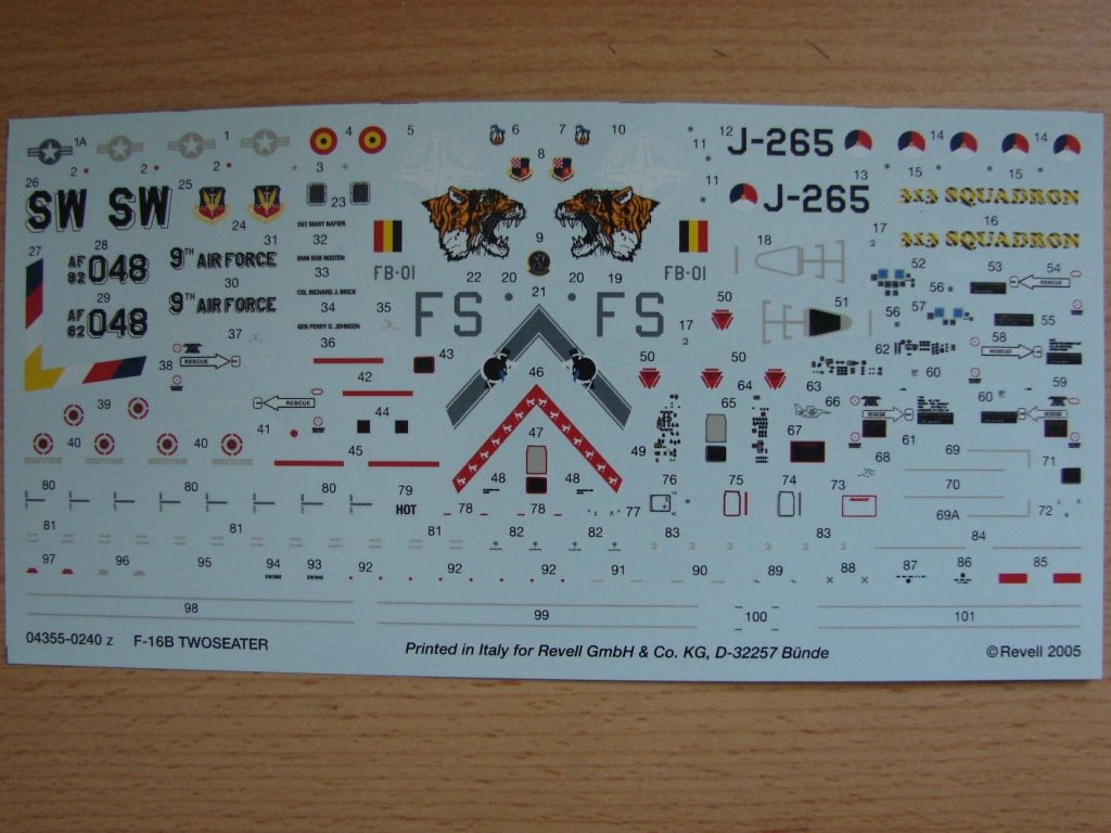 Revell 172 F16B +++FINISHED+++ F16 Fighting Falcon Single Type